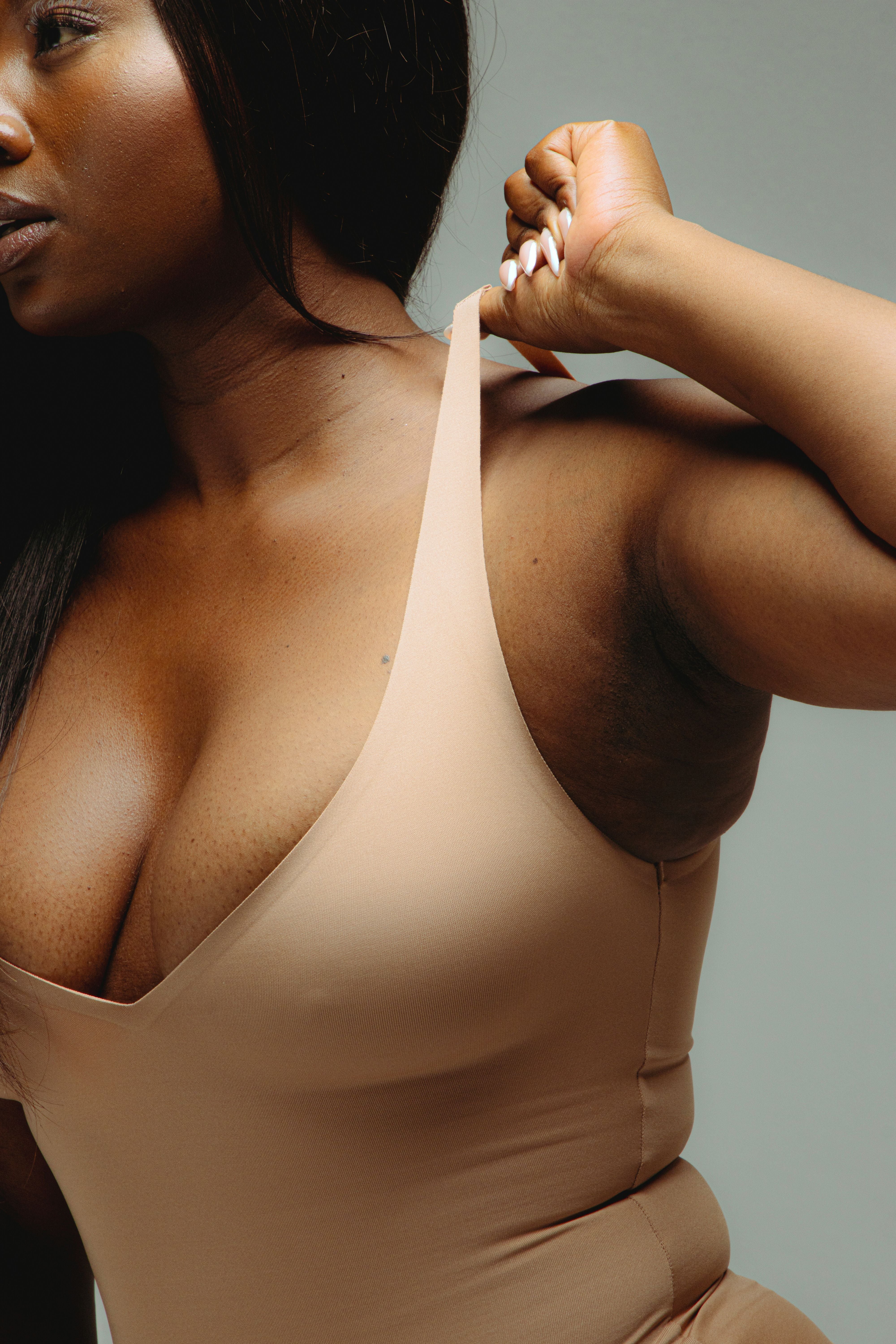 Seamless Plunge Thong Bodysuit