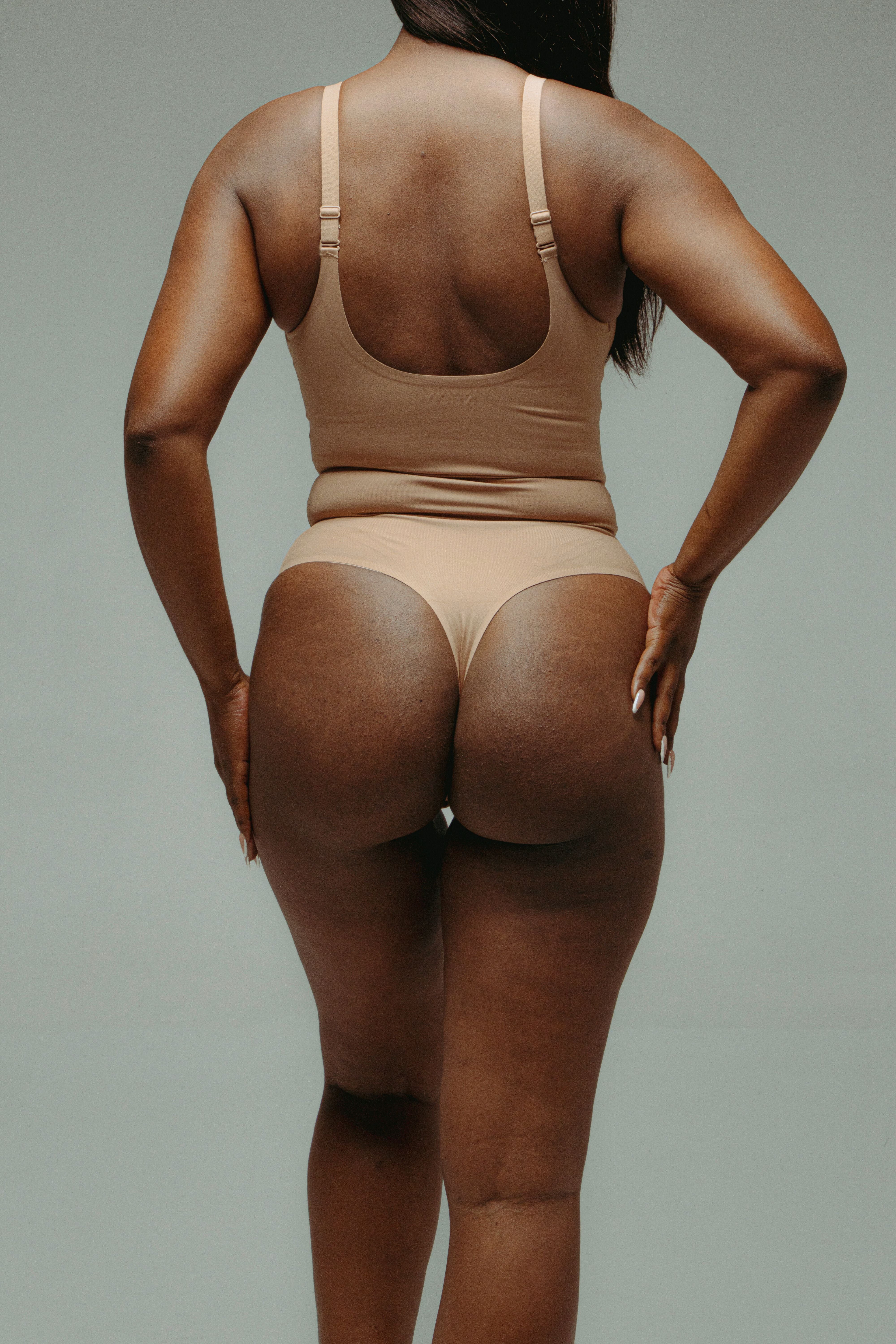 Seamless Plunge Thong Bodysuit