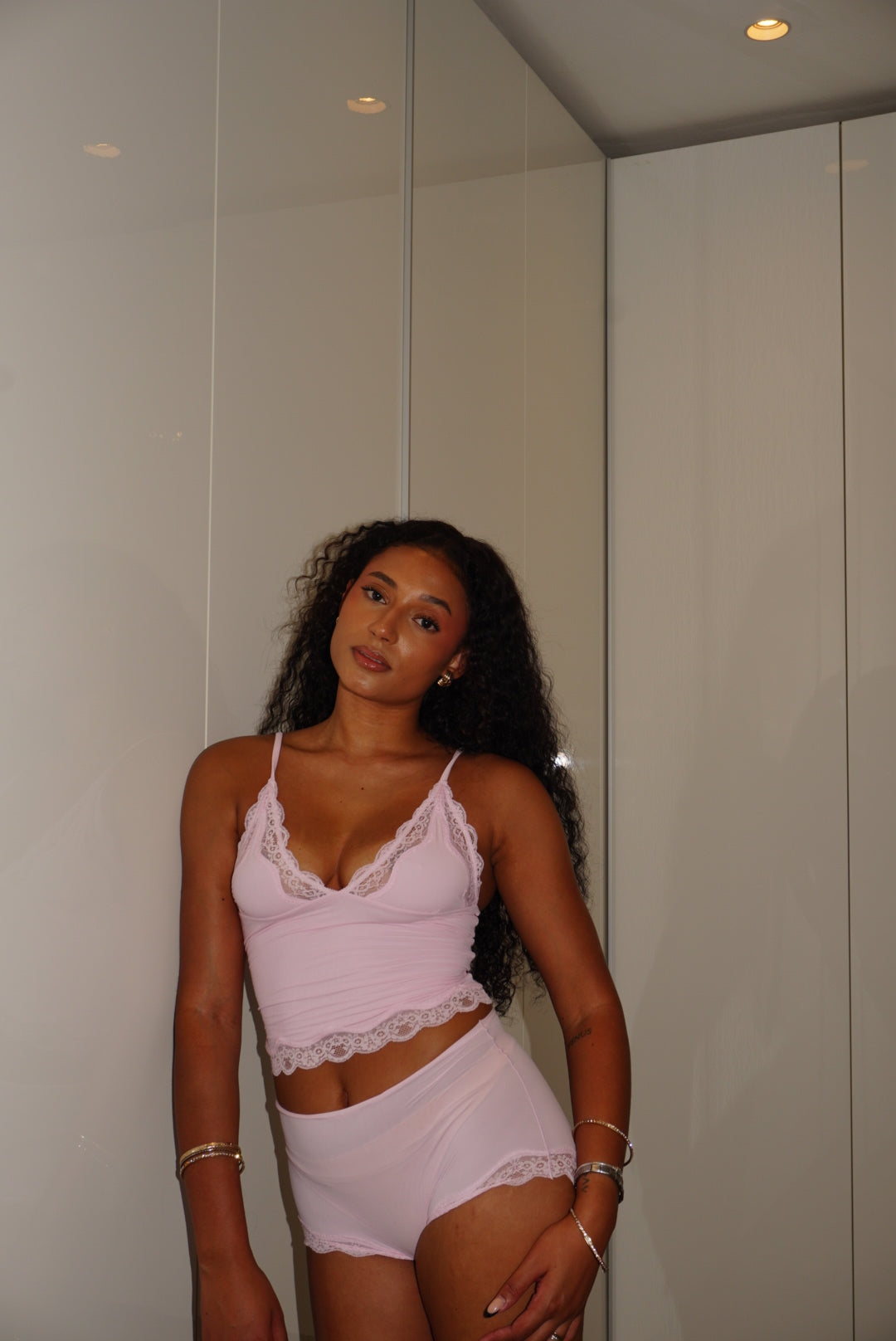 Pink Lace Cami