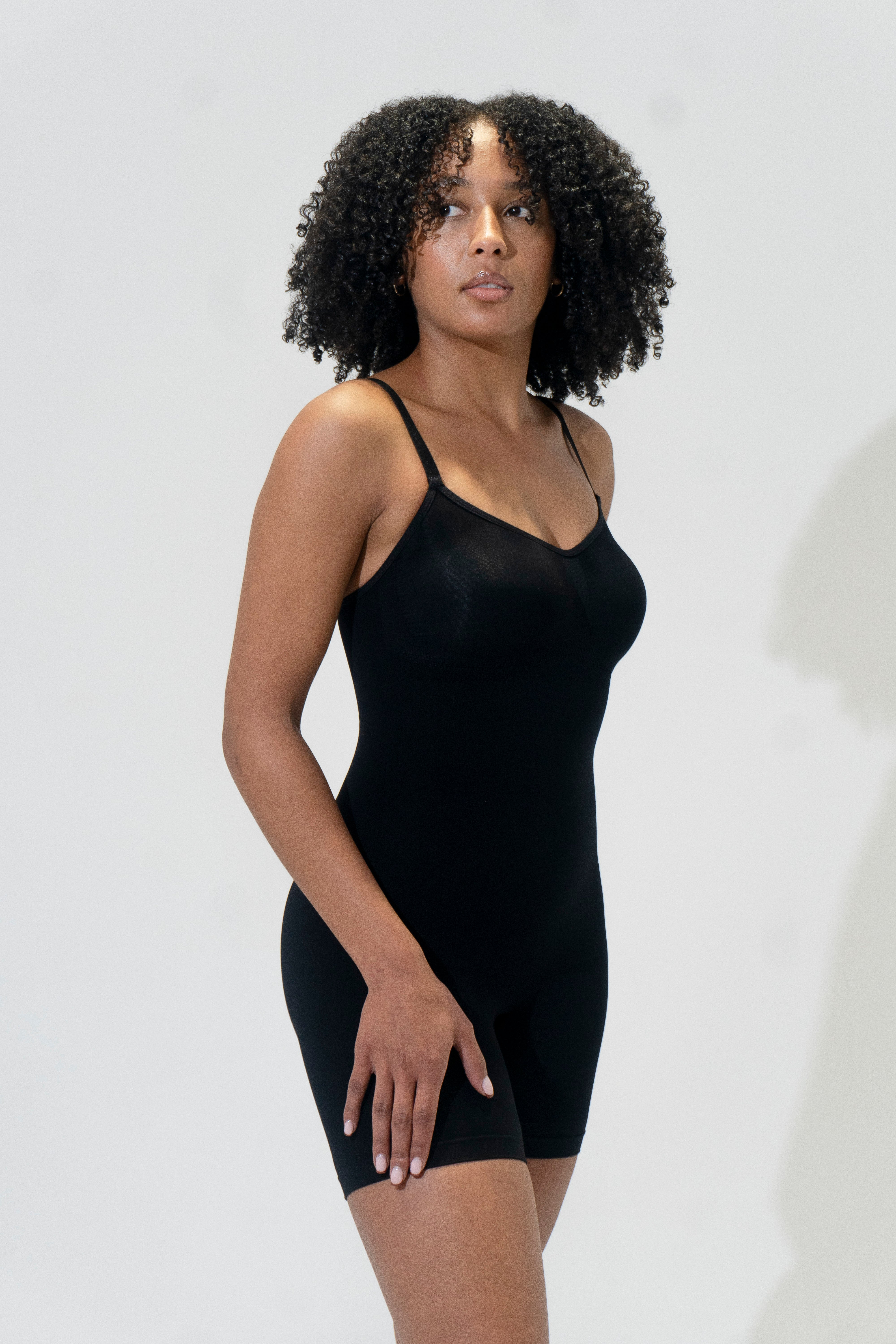 Mid Thigh High Compression Jumpsuit