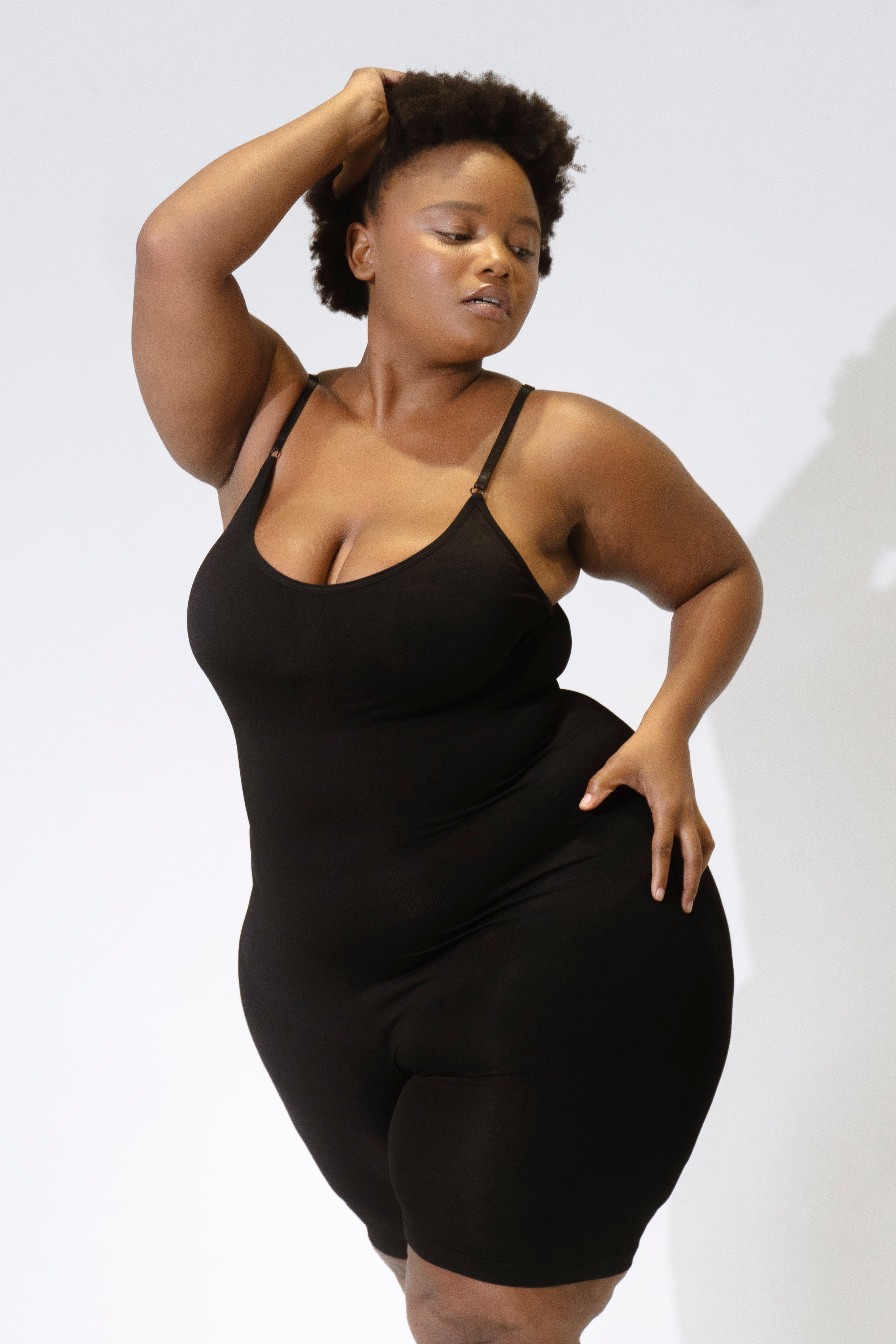 Mid Thigh Low Compression Jumpsuit