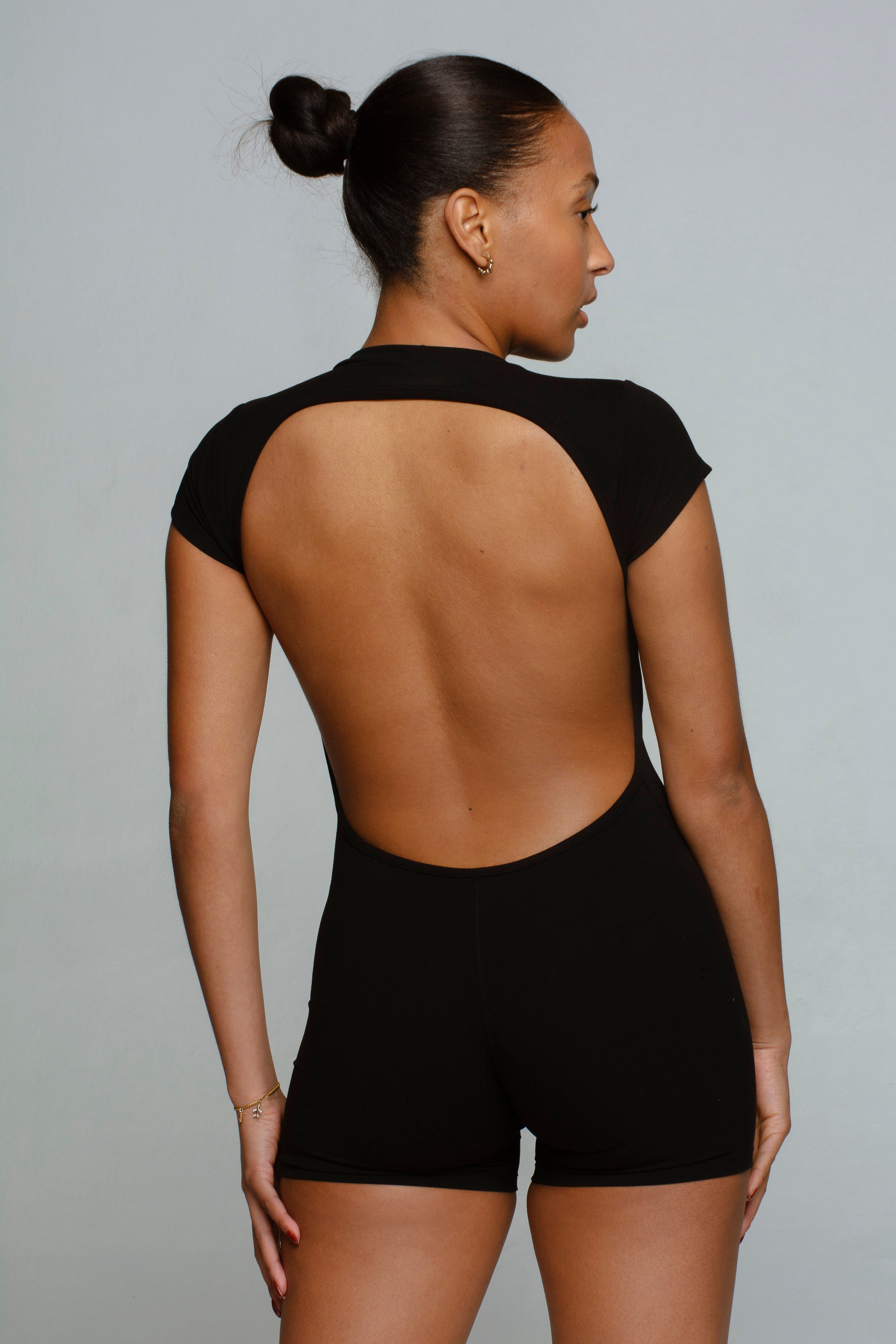 Backless Jumpsuit with built-in bra